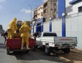 حى العمرانية بالجيزة ينفذ حملات تطير للشوارع للوقاية من كورونا.. صور