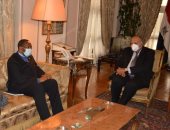 شكرى يستقبل منسق رئاسة جمهورية الكونغو الديمقراطية للاتحاد الأفريقى 2021