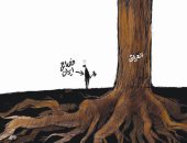 فصائل إيران الإرهابية تثبت قواعدها فى العراق بكاريكاتير سعودى