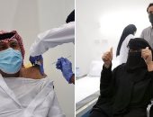 لقاح كورونا فى المملكة.. أول رجل وامرأة يتلقيان التطعيم بالسعودية.. صور