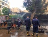 السيطرة على حريق بأحد المقاهى بمنطقة الخامسة فى الإسماعيلية.. صور