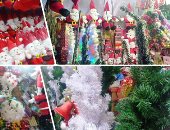 بابا نويل فى أجواء الكورونا بالإسكندرية.. ارتفاع أسعار الهدايا وديكورات المنازل بسبب العزل المنزلى.. وشجرة الكريسماس تخرج عن اللون الأخضر لتحاكى شجرة الثلج الروسية.. والثمن يبدأ من 250 جنيها.. صور