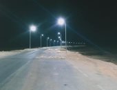 الانتهاء من أعمال إنارة مدخل مدينة نخل بسيناء ضمن الخطة الاستثمارية