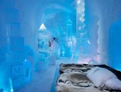 جولة بفندق الجليد بالسويد.. تصميمه يتغير كل عام ويمنحك تجربة حياة تحت الصفر