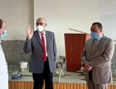 نائب رئيس جامعة طنطا يتابع أعمال تطوير البنية التحتية بكلية الآداب 