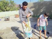 شاب بئر العبد بسيناء ينفذون مبادرة تطوعية لتنظيف وتعقيم خزانات مياه الشرب