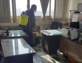 تعقيم مبنى وزارة الرى ضمن إجراءات الوقاية من فيروس كورونا.. صور