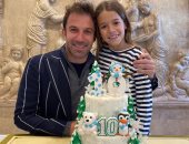 ديل بييرو يحتفل مع ابنته بعيد ميلادها العاشر: "عيد ميلاد سعيد ساشا".. صور
