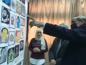 انطلاق فعاليات معرض فن الأجيال بجامعة العريش بعرض 150 لوحة مرسومة