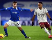 شوط أول سلبي بين برايتون ضد أرسنال فى الدوري الإنجليزي بمشاركة الننى