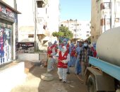 شمال سيناء تواصل حملة تعقيم الشوارع والمنشآت لليوم الثالث.. صور