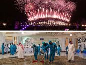 العالم هذا المساء.. ألعاب نارية خلال احتفالات الصين وأستراليا بعام 2021.. أضواء مبهجة تزين ليلة رأس السنة بموسكو.. شاب كندى يحنط ساقه المبتورة إثر حادث للتغلب على حزنه.. وتطهير جبلى الصفا والمروة كل أسبوع.. صور