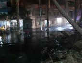 انفجار ماسورة الصرف الصحى الرئيسية فى قرية الطرفاية بالبدرشين محافظة الجيزة