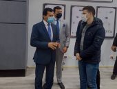 وزير الرياضة يقوم بجولة تفقدية في صالة السادس من اكتوبر استعدادا لمونديال اليد