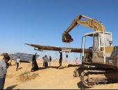 إزالة تعديات على أراضى أملاك الدولة بالواحات فى الجيزة