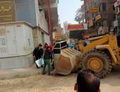 رفع 119 حالة إشغالات من شوارع مدينة بنى سويف .. صور 