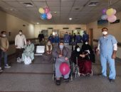 تعافى وخروج 7 حالات فيروس كورونا من مستشفى قفط التعليمى بقنا