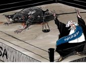 القضاء الأمريكى يهزم الفوضى فى كاريكاتير لصحيفة الشرق الاوسط