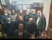 نجوم الزمن الجميل فى الاتحاد السكندري يحتفلون بشفاء "البابلى".. صورة