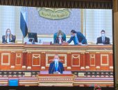 التنبيه على نواب الفردى بالدخول للقاعة لبدء الجلسة الافتتاحية لبرلمان 2021