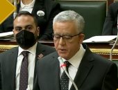 محمد تيسير مطر يهنئ المستشار حنفى جبالى بعد انتخابه رئيسا لمجلس النواب