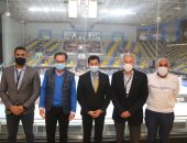 وزير الرياضة يشهد مباراة فرنسا والنرويج مع السفير الفرنسى بالقاهرة