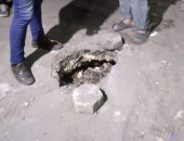 هبوط أرضى فى حدائق القبة ومحافظة القاهرة تنجح فى إصلاحه