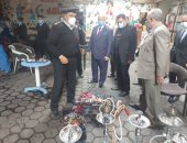 محافظ القاهرة يغلق مراكز للدروس الخصوصية ويقود حملة لإزالة الإشغالات.. صور