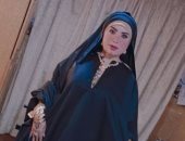 عبير صبري بالملابس الصعيدية في كواليس تصوير مسلسل "موسى" 