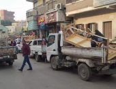 شرطة المرافق تشن حملة لإزالة تعديات المحلات والمقاهي والباعة المتجولين في الجيزة
