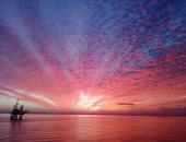 جمال مصر .. قارئ يشارك بصور للغروب جنوب سيناء بأبو رديس فى البحر الأحمر