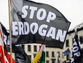 صور.. مظاهرات أمام البرلمان الأوروبي ضد أردوغان