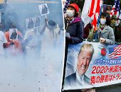 "ثوار الأرض" يترقبون "حفل التنصيب".. صور ترامب وبايدن وكامالا فى ميادين العالم