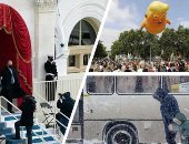 العالم هذا الصباح.. استعدادات استثنائية فى العاصمة الأمريكية واشنطن لحفل تنصيب جو بايدن.. منطاد «ترامب بيبى» يصل محطته الأخيرة فى متحف لندن.. ولقطات من قلب الجليد فى روسيا.. صور