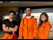 رامى جمال وأيمن بهجت قمر يهنئان هشام جمال على مسلسل "فى بيتنا روبوت"