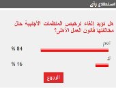 84% من القراء يؤيدون إلغاء ترخيص المنظمات الأجنبية حال مخالفتها القانون