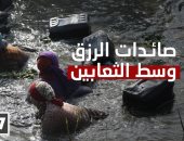 صائدات الرزق وسط الثعابين فى عز المطر.. يصطدن السمك بأيديهن من أجل لقمة العيش.. شيرين: "البحر بيدينا ومش بيذلنا".. سميرة: "ببقى هموت من البرد والتعابين بتدخل هدومى".. وهدى: "بدل ما أمد إيدى لحد".. فيديو وصور