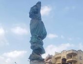 إزالة تمثال الفلاحة المصرية من ميدان عبدالمنعم رياض بالشرقية