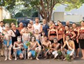 كريس هيمسوورث وسط السكان الأصليين فى أستراليا لتصوير فيلمه Thor: Love and Thunder 