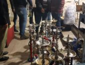مصادرة 2600 شيشة فى حملات مفاجئة بالإسكندرية خلال شهر