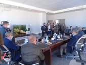 وزيرا الزراعة والرى يضعان حجر الأساس لمشروع الرى الحديث بالمنيا