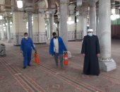 وزارة الأوقاف تواصل حملتها لنظافة وتعقيم المساجد بجميع المديريات