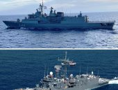 القوات البحرية المصرية واليونانية تنفذان تدريبا بحريا عابرا بنطاق الأسطول الشمالى