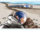 الدول الفقيرة تعانى من انعدام وجود لقاح كورونا فى كاريكاتير أردنى