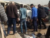 إصابة 5 أشخاص فى حادث انقلاب سيارة ميكروباص بالسويس