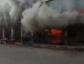 حريق هائل فى مجمع تجارى قرب القصر الرئاسى بالخرطوم.. فيديو