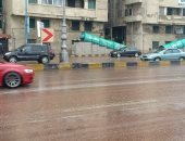 طقس الإسكندرية الآن.. أمطار متوسطة وسحب كثيفة.. صور