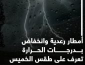 أمطار رعدية وانخفاض بدرجات الحرارة.. تعرف على طقس اليوم.. فيديو