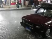 موجة أمطار غزيرة مصحوبة برعد وبرق تضرب شمال سيناء.. صور