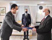 وزير الخارجية العراقى يتسلم نسخة من أوراق اعتماد السفير المصرى الجديد